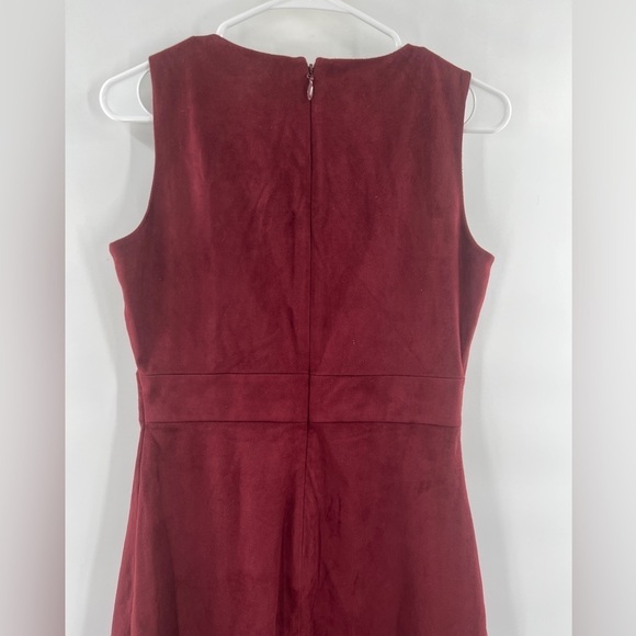 Eva Mendes NY&Co red faux suede dress size 4 - Picture 5 of 10